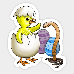 Hatched Easter Chicken Sticker